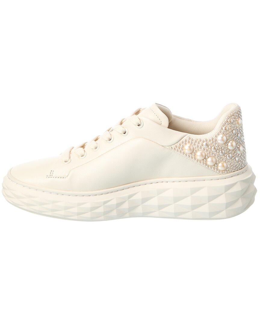 Jimmy Choo Jimmy Choo Diamond Maxi/F Ii Leather Sneaker
