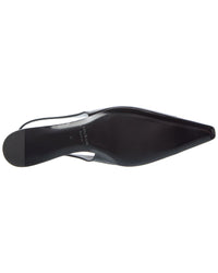 Saint Laurent Babylone Leather Slingback Flat