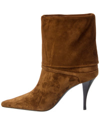 Saint Laurent Saint Laurent Vicky 90 Suede Bootie