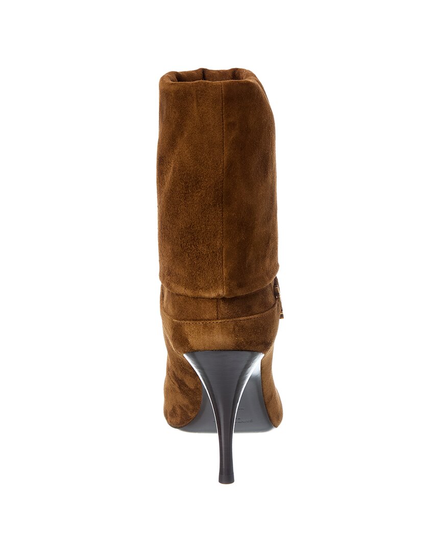 Saint Laurent Saint Laurent Vicky 90 Suede Bootie