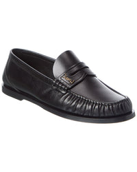 Saint Laurent Cassandre Leather Loafer