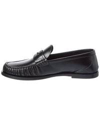 Saint Laurent Cassandre Leather Loafer