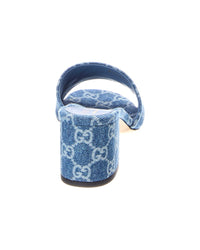 Gucci Gucci Horsebit Gg Denim Sandal