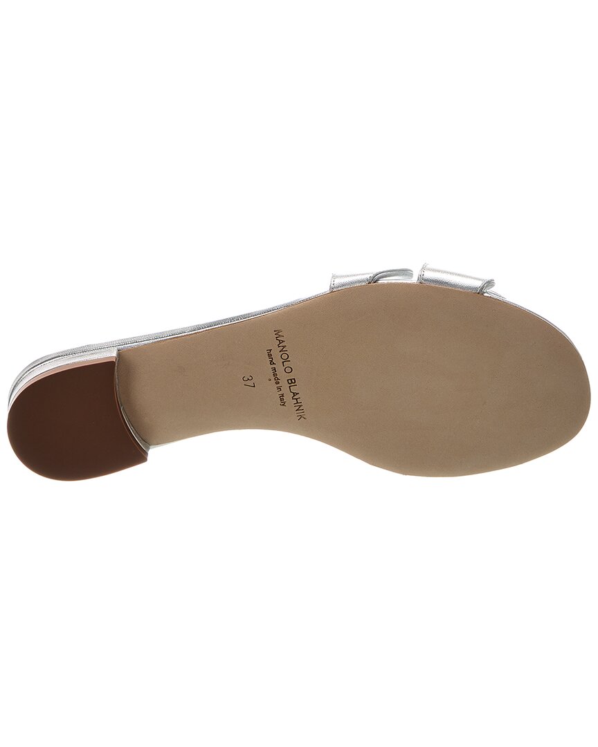 Manolo Blahnik Haribalmu Leather Sandal