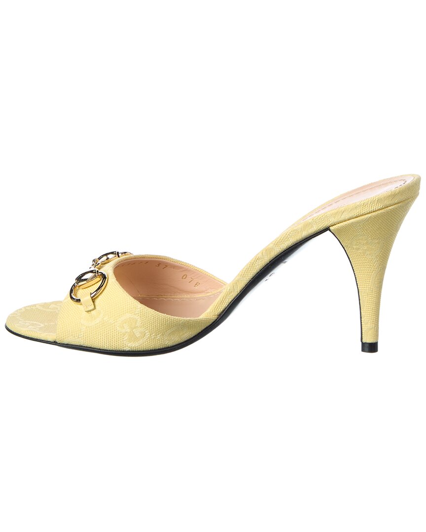 Gucci Gucci Horsebit Gg Canvas Sandal