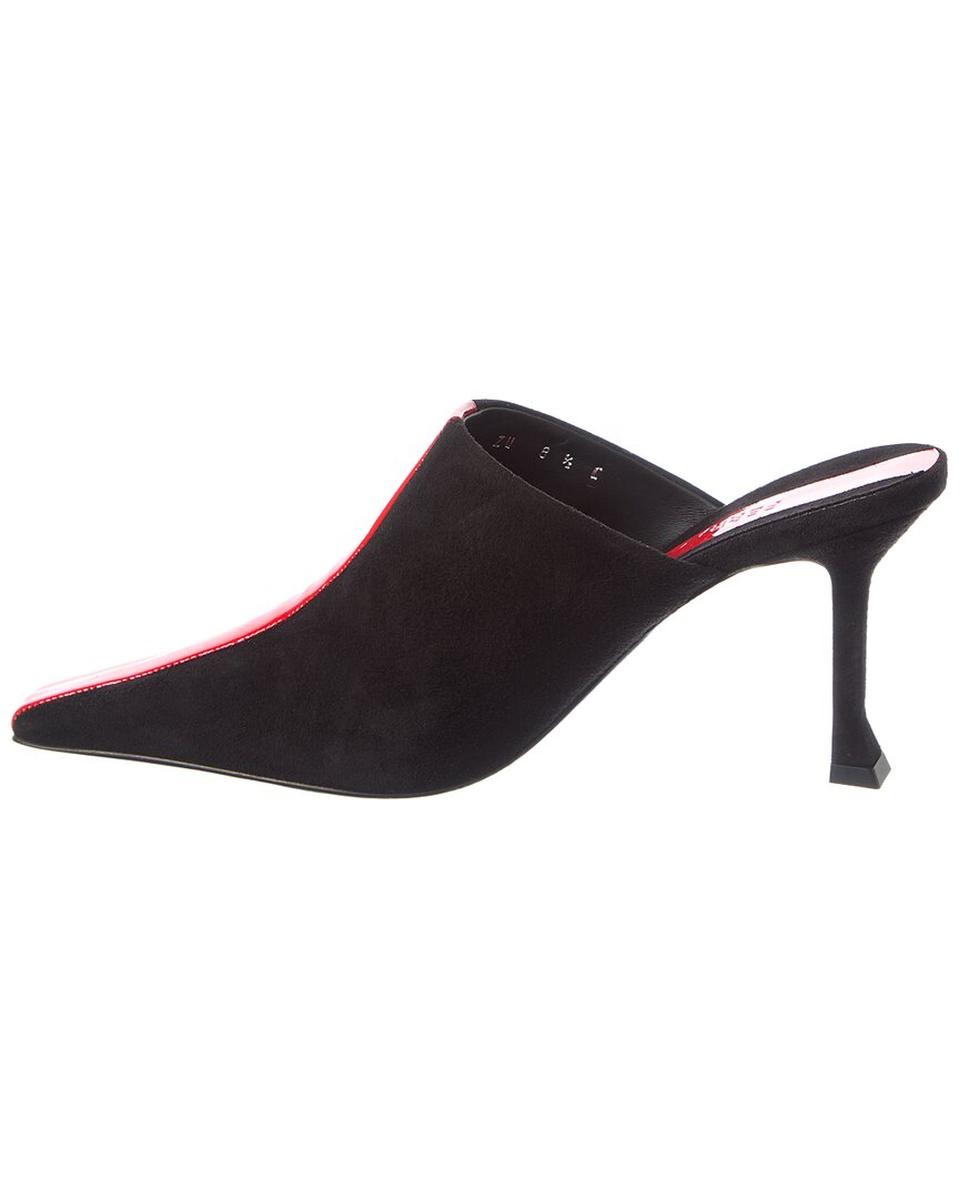 Ferragamo Sophye Suede & Patent Mule