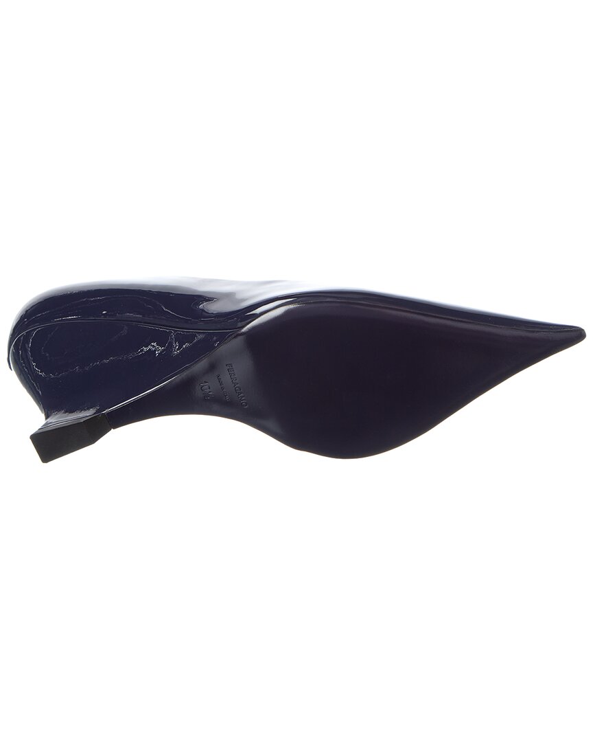 Ferragamo Viola Patent Wedge Pump
