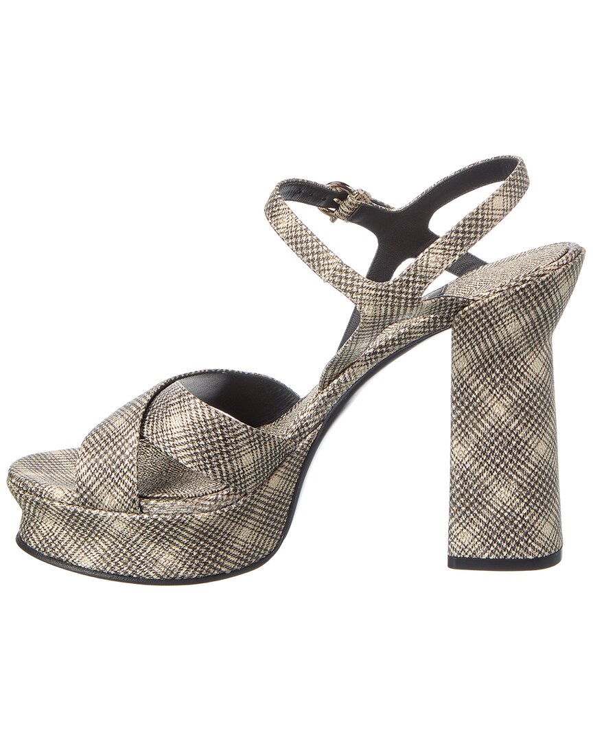 Ferragamo Sonya Canvas Platform Sandal