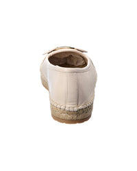 Ferragamo Logo Leather Espadrille