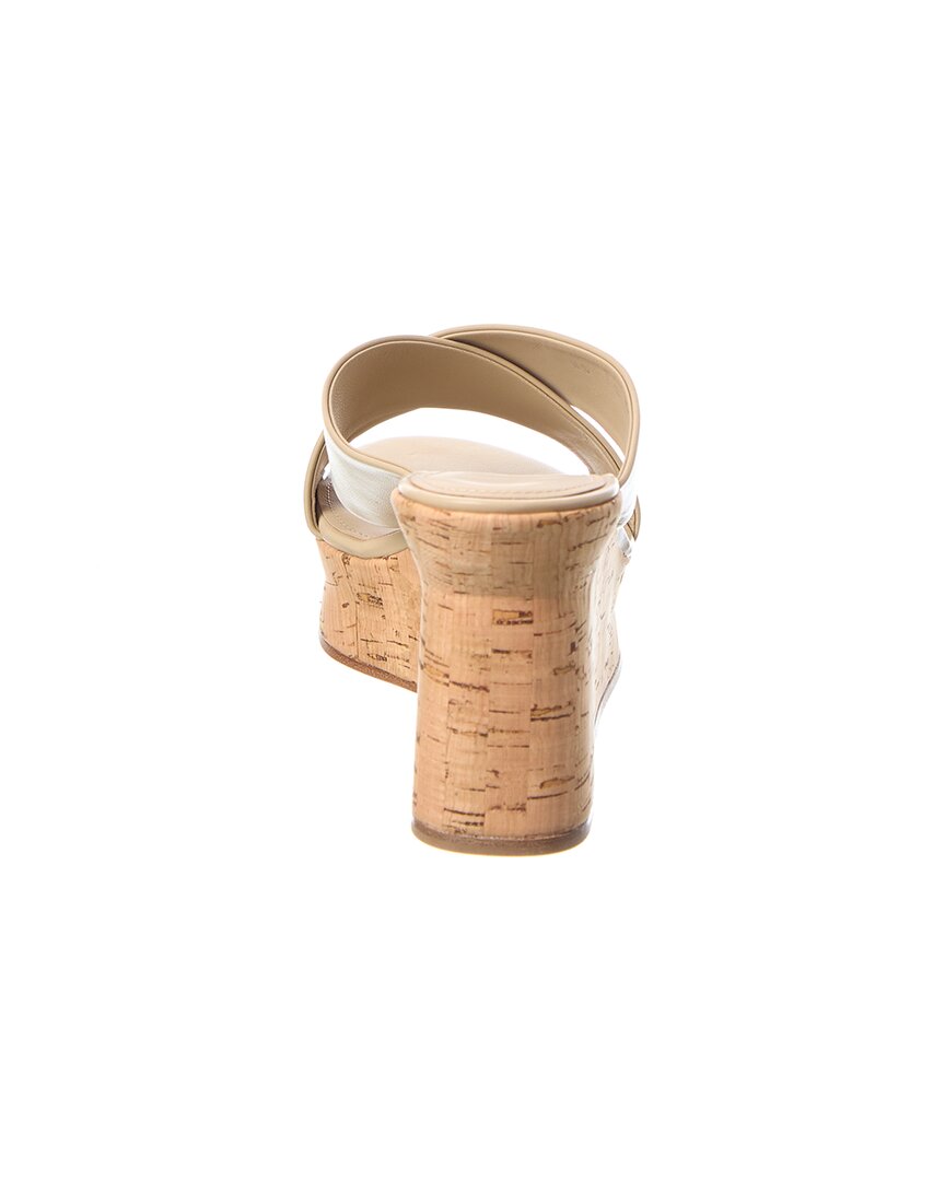 Ferragamo Ant Leather Wedge Sandal