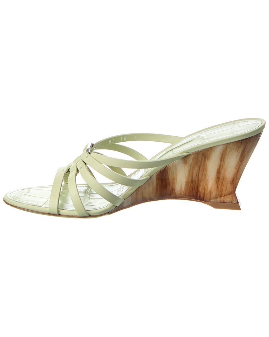 Ferragamo Anemone Leather Wedge Sandal