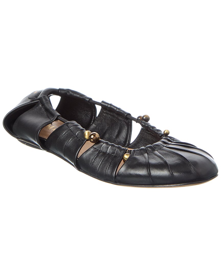Chloé Luna Leather Ballerina Flat