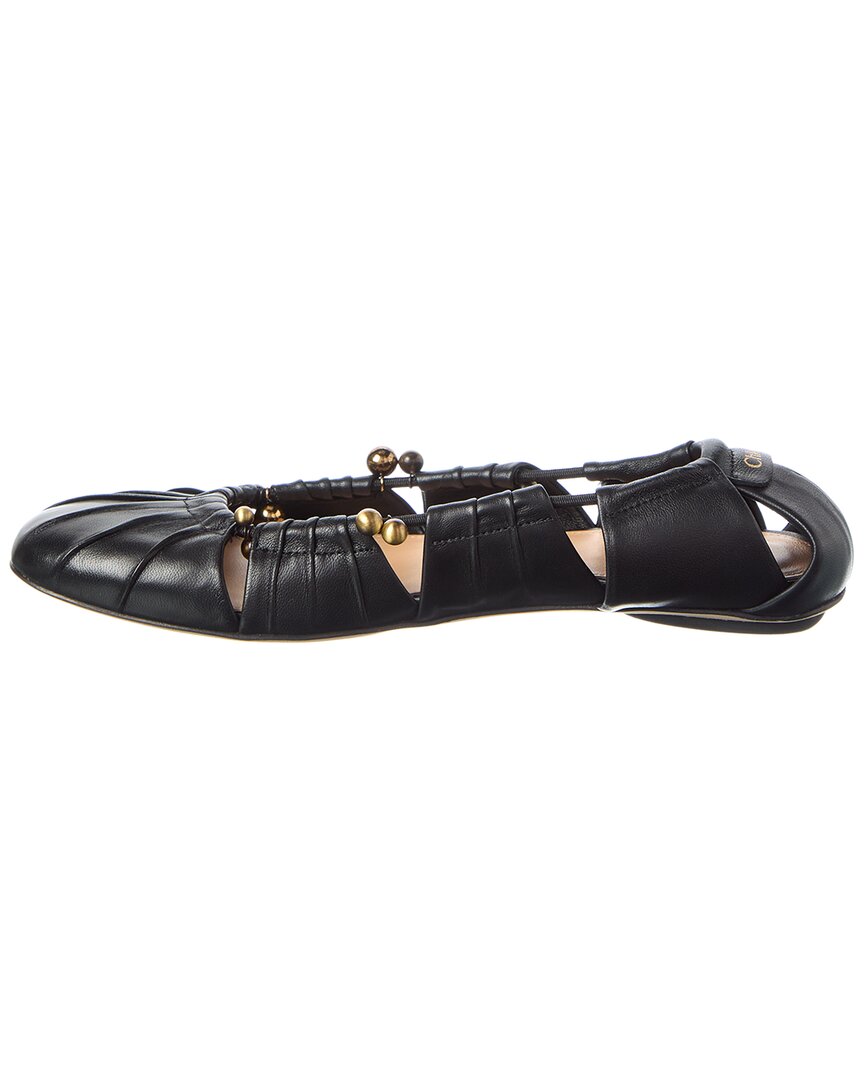 Chloé Luna Leather Ballerina Flat