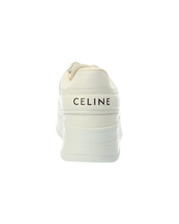 Celine Block Leather Sneaker, 40, White