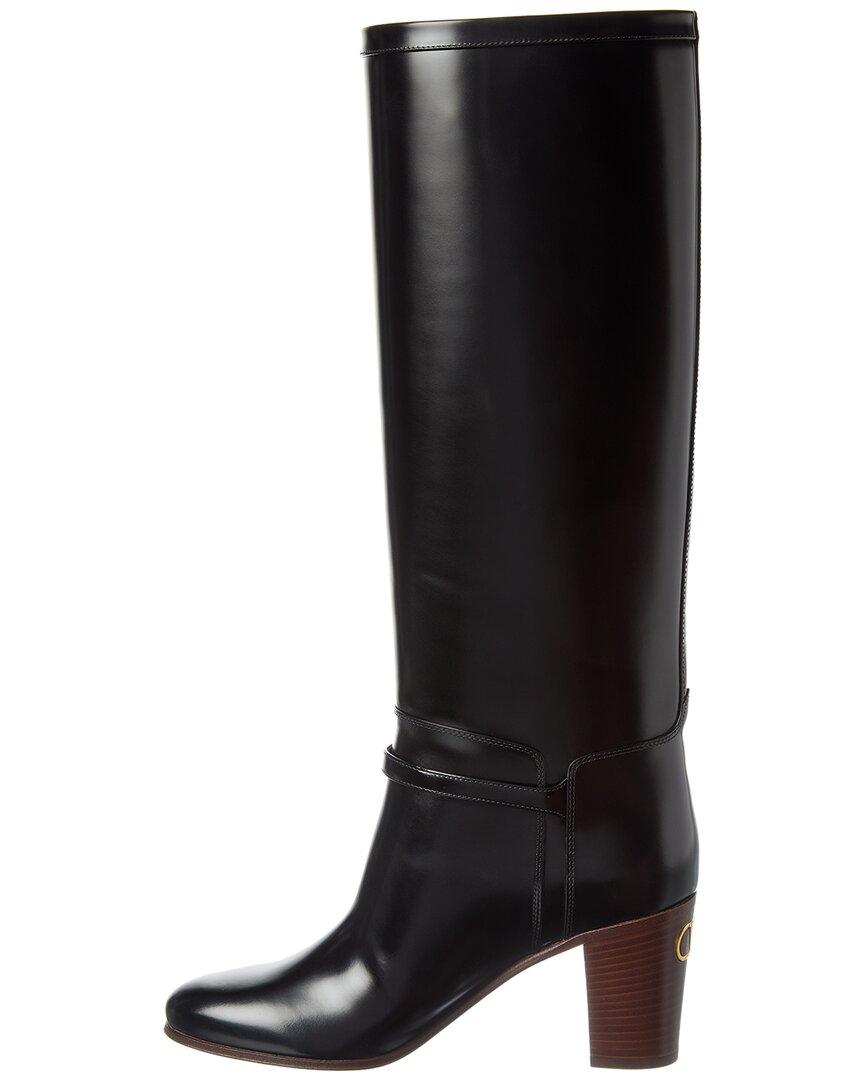 Valentino Valentino Pattie 75 Leather Knee-High Boot
