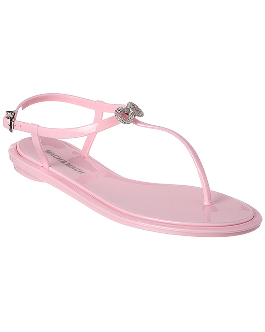 Mach & Mach Mach & Mach Double Bow Rubber Thong Sandal