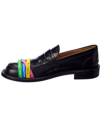 Jw Anderson Elastic Straps Leather Loafer