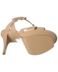 Saint Laurent Tribute 105 Leather Platform Sandal