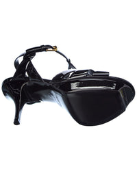 Saint Laurent Tribute 75 Patent Platform Sandal