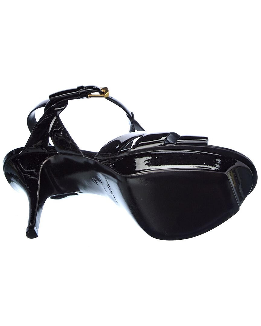 Saint Laurent Tribute 75 Patent Platform Sandal