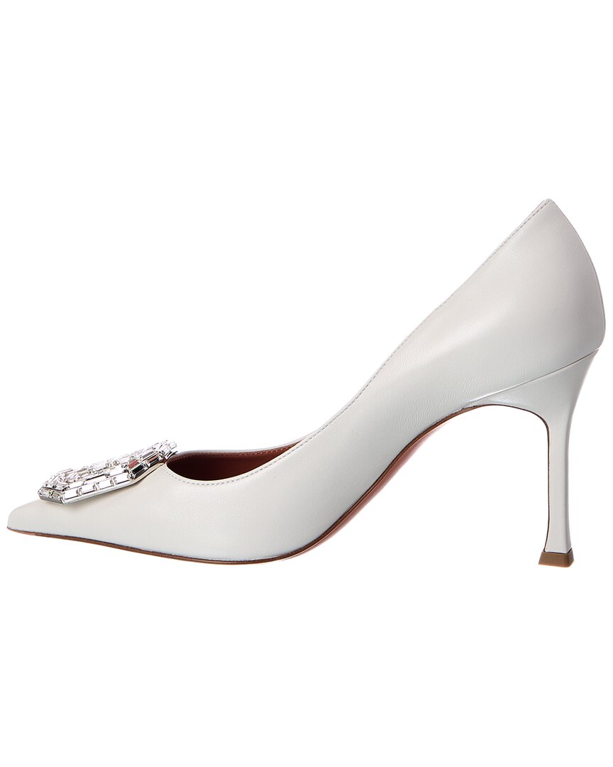 AMINA MUADDI Amina Muaddi Camelia Leather Pump
