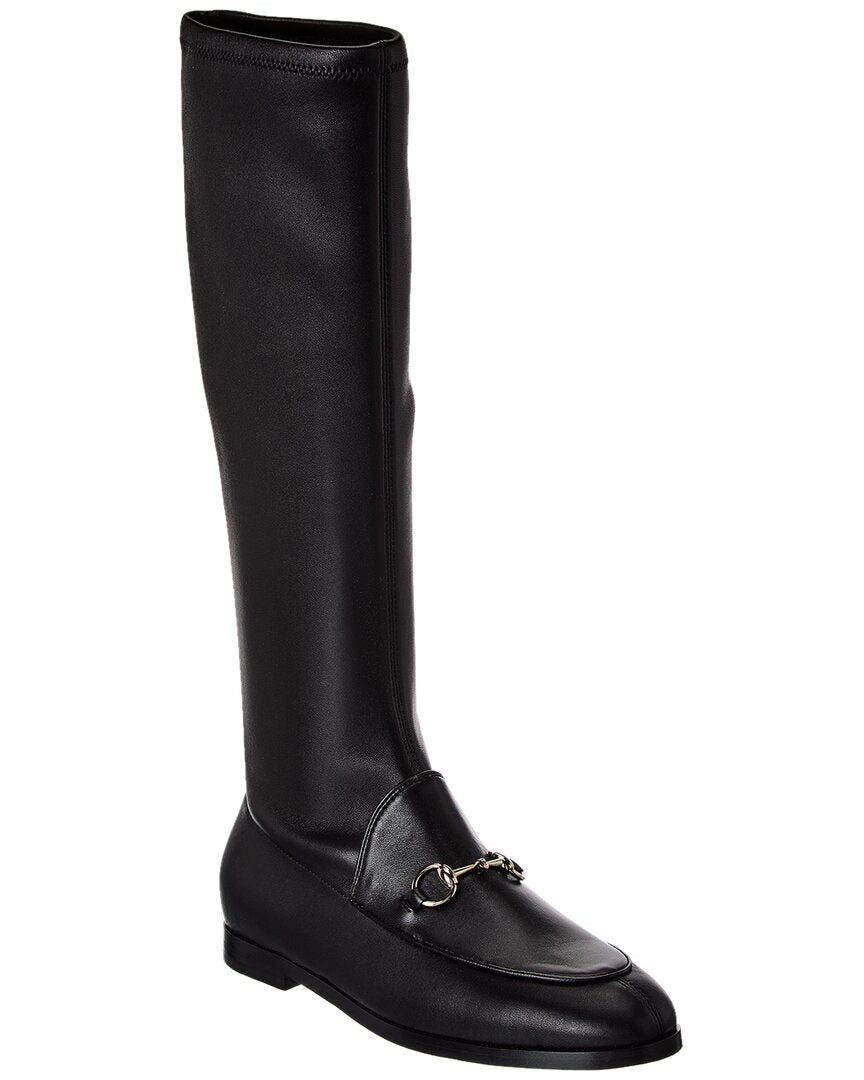 Gucci Gucci Jordaan Leather Knee-High Boot