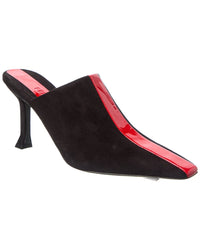 Ferragamo Sophye Suede & Patent Mule