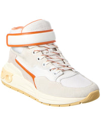 Ferragamo Leather High-Top Sneaker