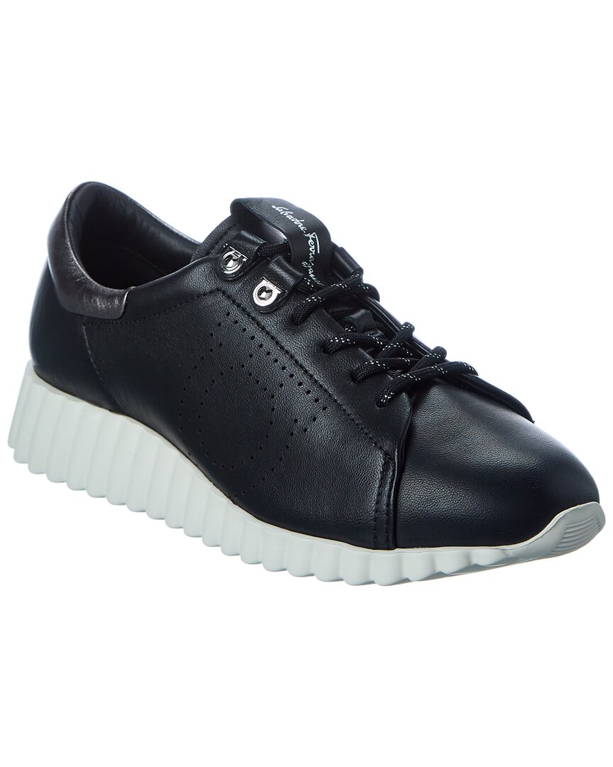 Ferragamo Ninfa Leather Sneaker