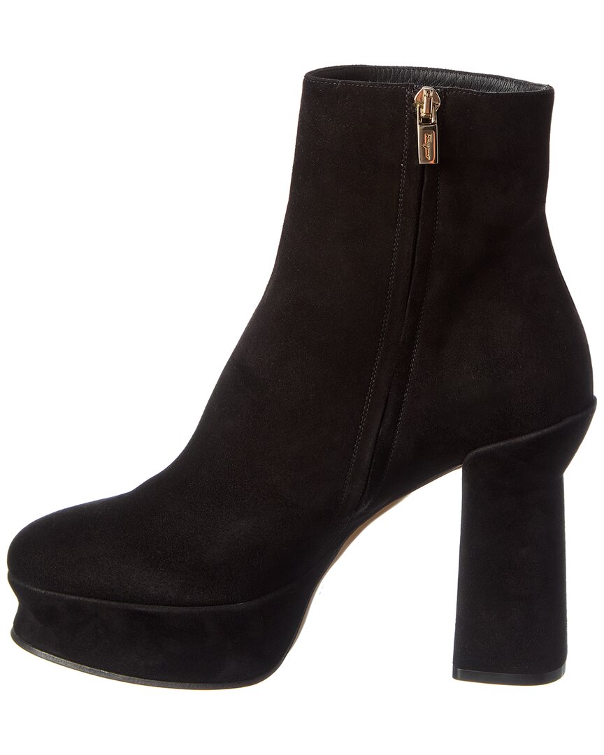 Ferragamo Standard Suede Platform Bootie