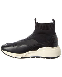 Ferragamo Cosma Gancini Leather Sock Sneaker
