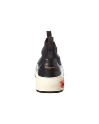 Ferragamo Cosma Gancini Leather Sock Sneaker