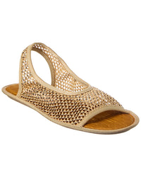 Ferragamo Anio Crystal Mesh Slingback Sandal