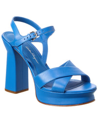 Ferragamo Sonya Leather Platform Sandal