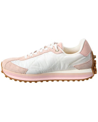 Ferragamo Iggy Nylon & Suede Sneaker