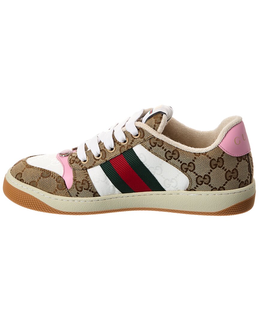 Gucci Screener Gg Canvas & Leather Sneaker