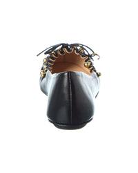 Chloé Charms Leather Ballerina Flat