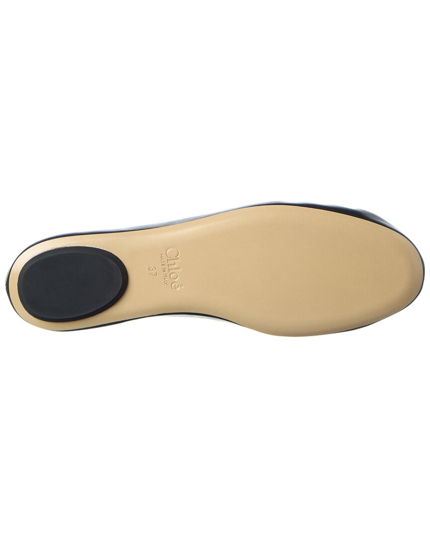 Chloé Charms Leather Ballerina Flat