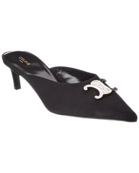 CELINE Celine Alma Triomphe Grosgrain Mule