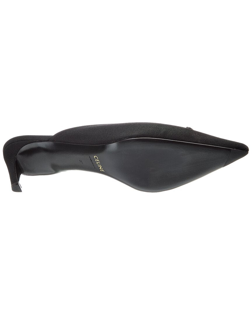 CELINE Celine Alma Triomphe Grosgrain Mule