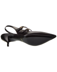 Celine Judy Leather Slingback Pump