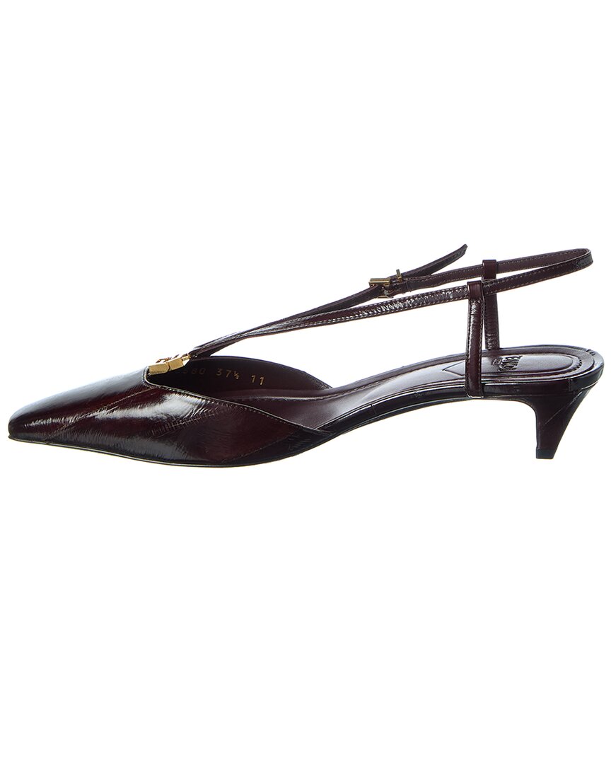 Fendi Ffold Leather Slingback Pump – Bluefly