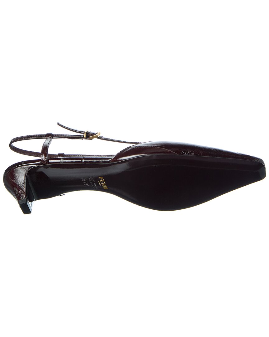 Fendi Ffold Leather Slingback Pump – Bluefly
