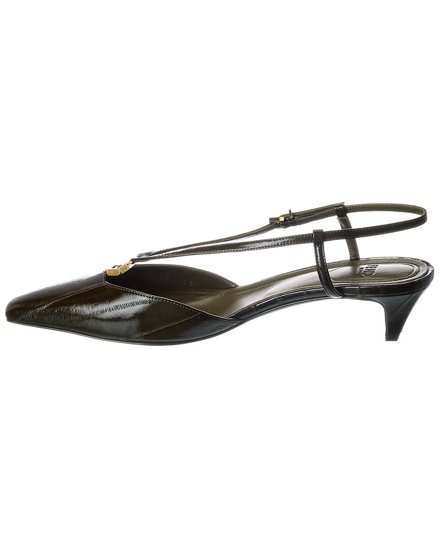 Fendi Ffold Leather Slingback Pump – Bluefly