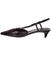 Fendi Colibri Lite Ff Jacquard Velvet Slingback Pump