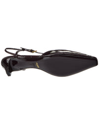 Fendi Colibri Lite Ff Jacquard Velvet Slingback Pump