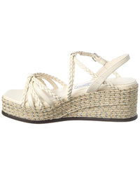 Jimmy Choo Nyra 60 Leather Wedge Sandal