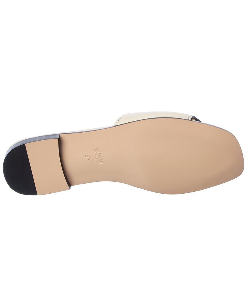 Gucci Interlocking G Cutout Leather Sandal