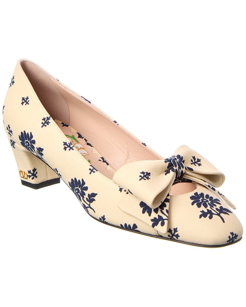 Valentino Bowow Decollete Canvas Pump