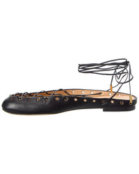 Chloé Ghillies Leather Ballerina Flat